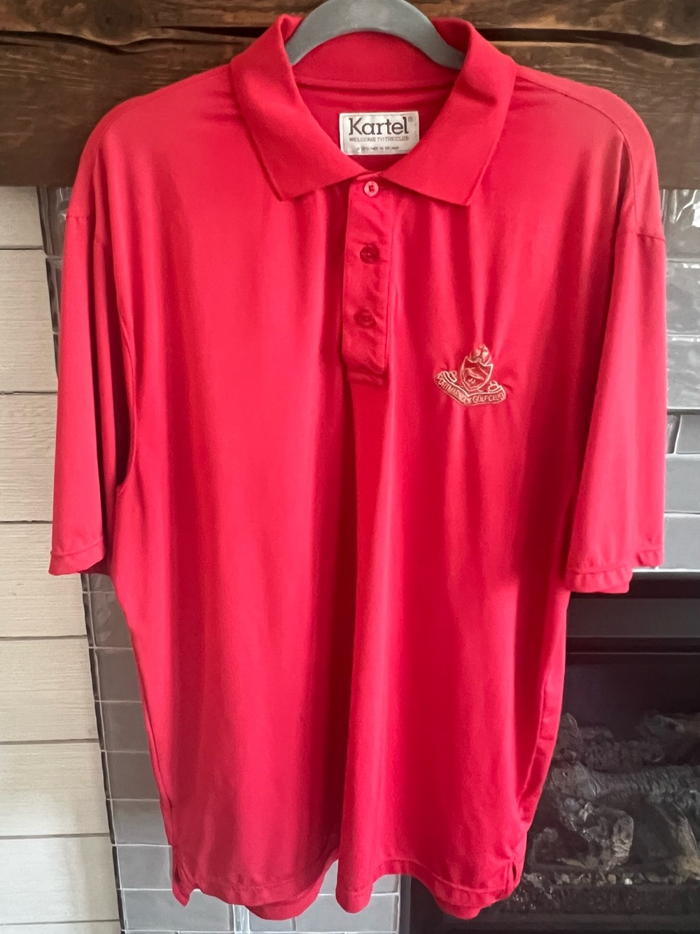 Portmarnock
Golf Club Men’s Red Polo Large Embroidered Kartel Shirt